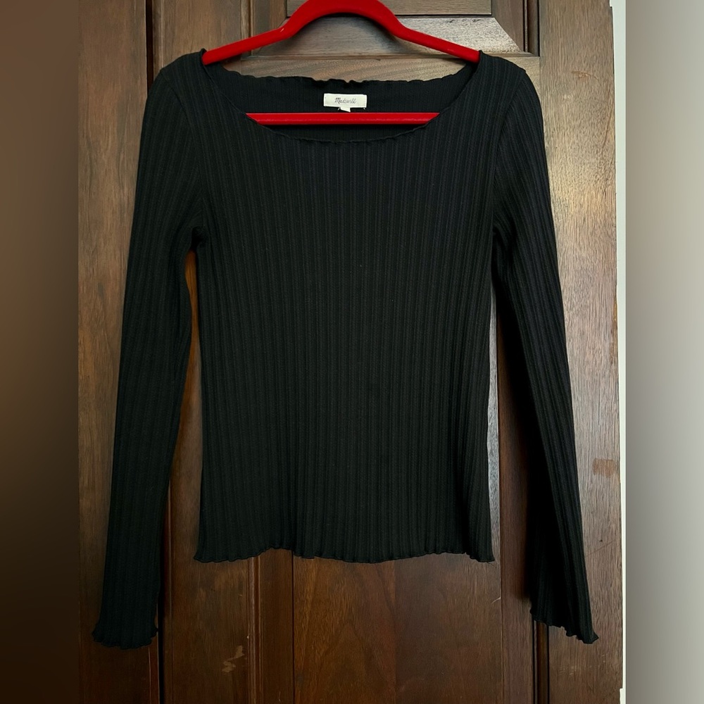 Madewell rib boat neck top
